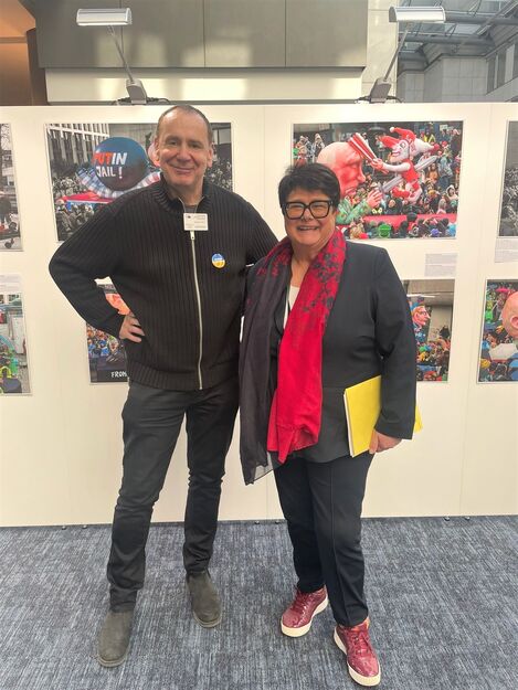Foto von Jacques Tilly und Sabine Verheyen